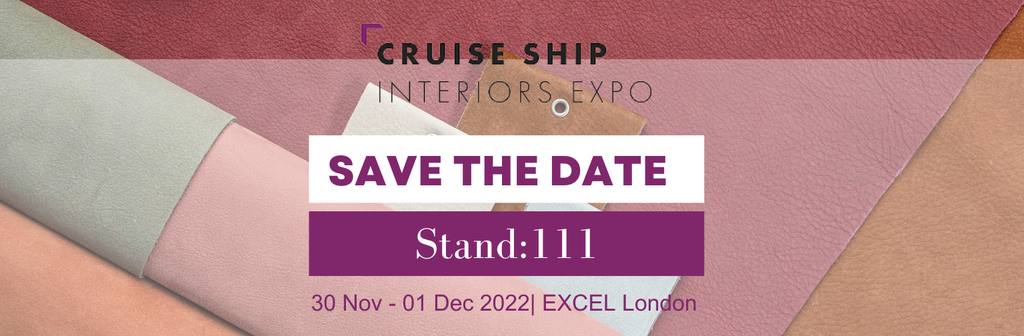 Prodital Leather takes part to Cruise Ship Interiors Expo, London, UK