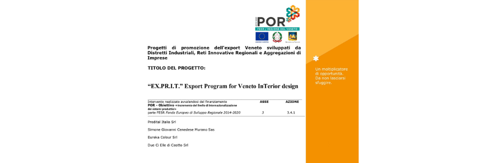 EXPRIT: Progetto di internazionalizzazione rivolto alle PMI venete del settore design e arredamento